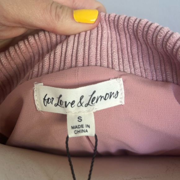 For love & lemons pink corduroy blazer skirt set - Picture 6 of 7